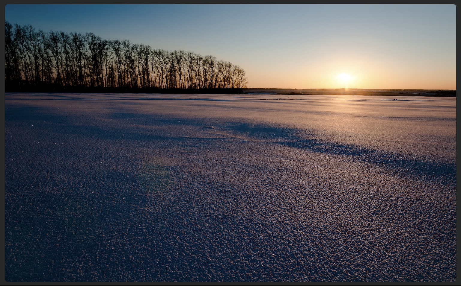 зимний пейзаж в Рязани